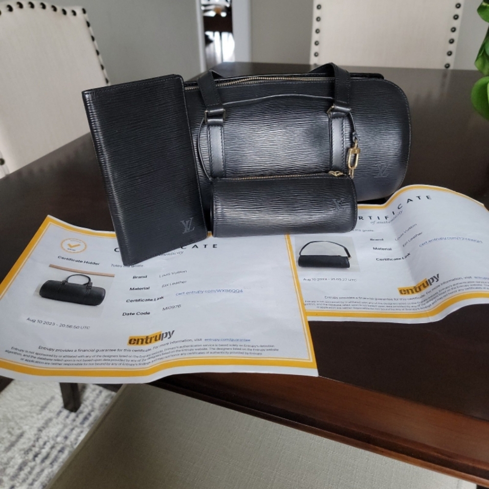 !!!!!Bundle deal!!!! Louis Vuitton Epi papillon 30 with pouchette and wallet